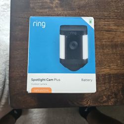 Ring Spotlight Cam Plus Black Camera 