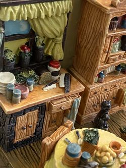 Miniature Rooms 1990 Vintage Resin Decor Set