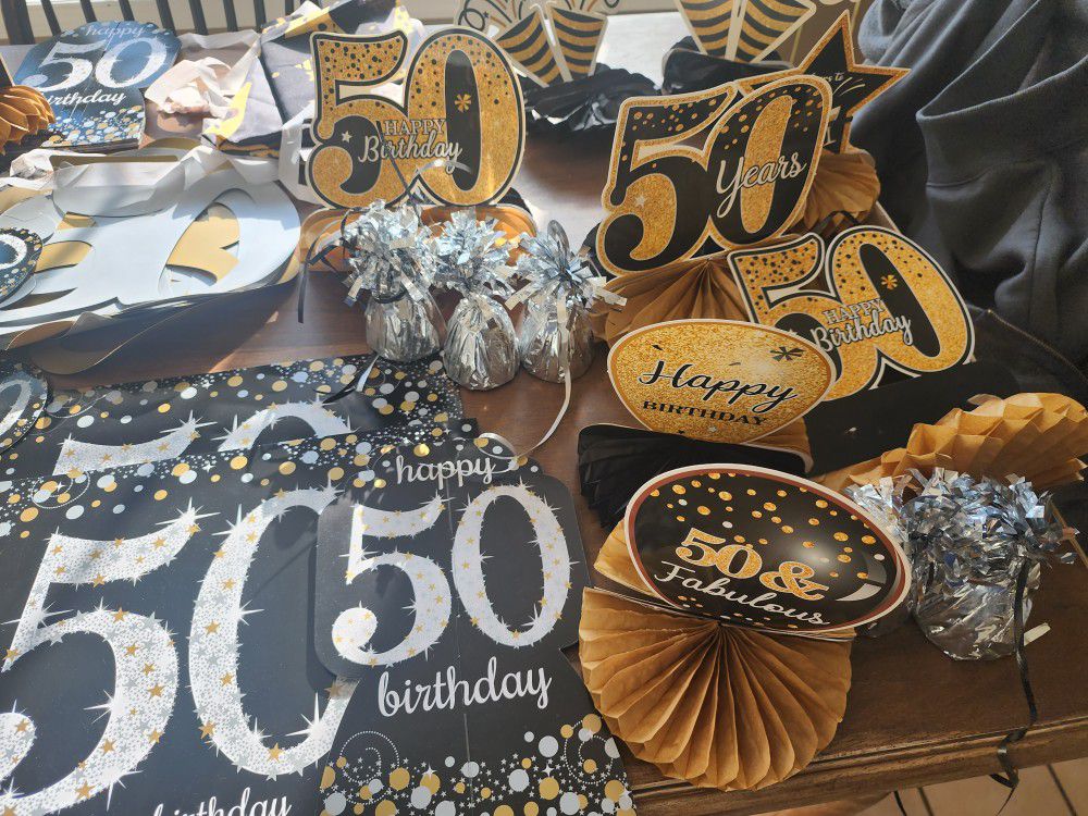 50th BIRTHDAY PARTY DECORATIONS 