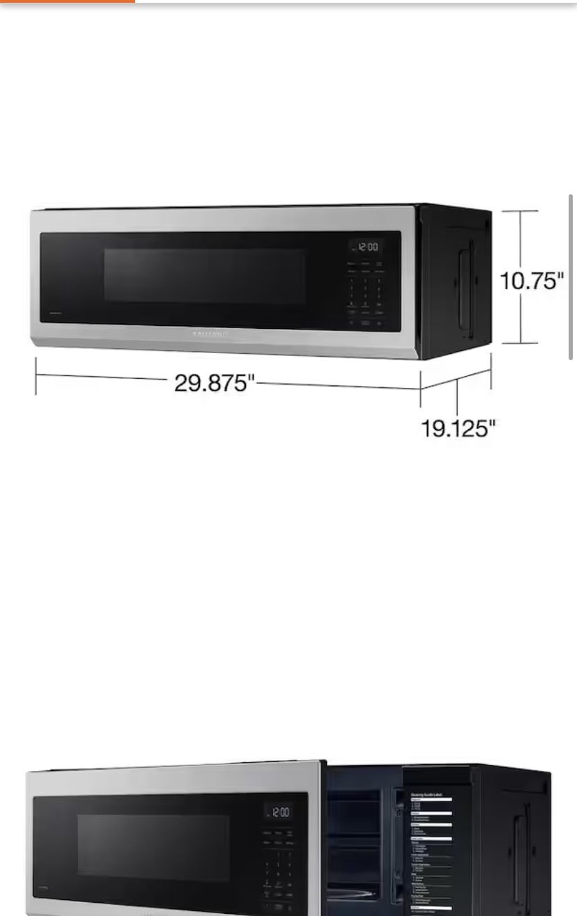 Samsung Smart Slim OTR Microwave
