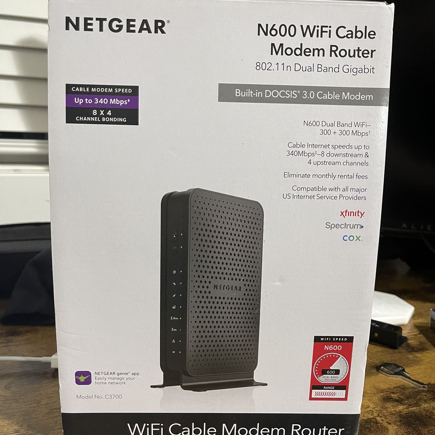 Netgear 3.0 N600 WiFi Cable Modem Router Xfinity Comcast