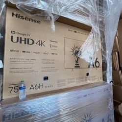 75" Hisense 4k Smart Google Assistant BLOWOUT SALE!!!!!!