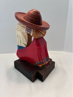 Vintage (1950’s-70’s) hand-carved wood Mexican folk art