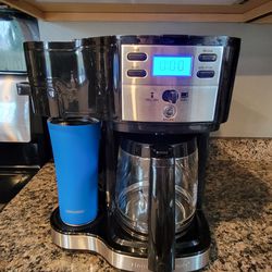 Hamilton Beach Black Programmable Single-Serve Coffee Maker with