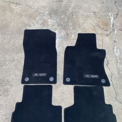 Infiniti Q50 Red Sport Floor Carpet Mats.