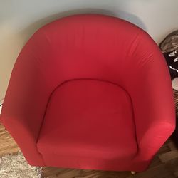 Red Chair With Cover