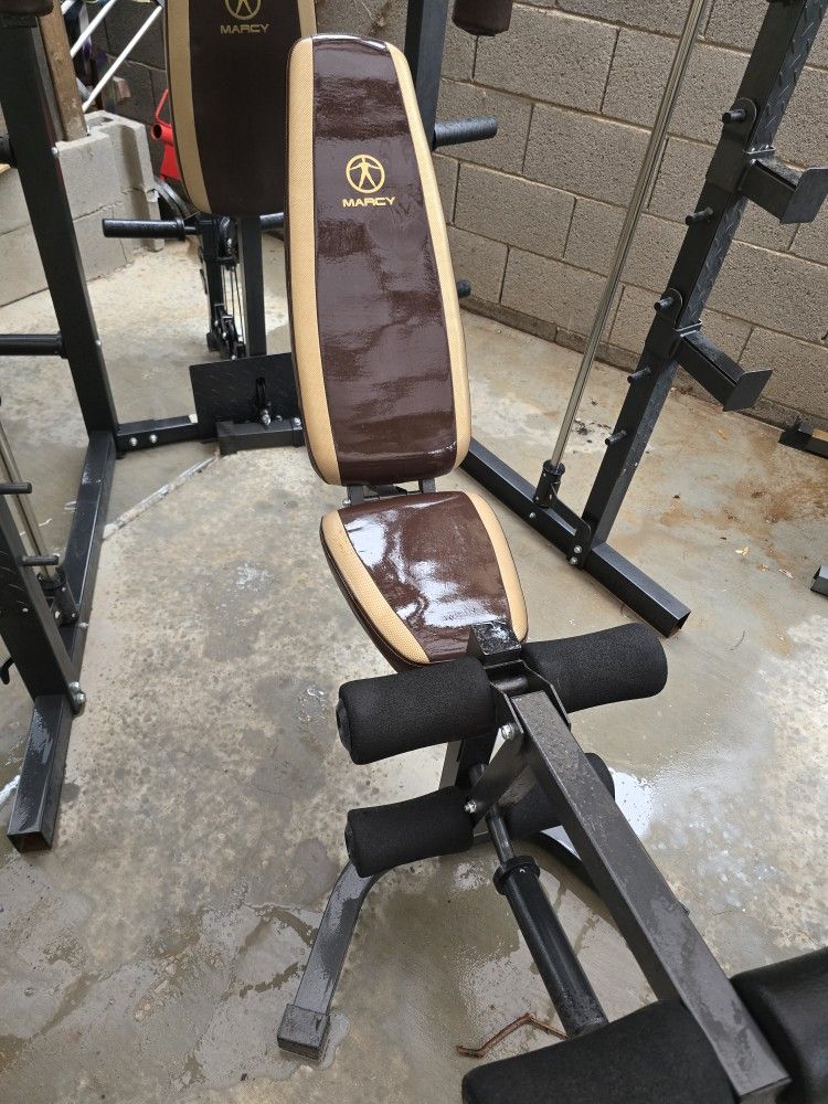 Marcy Home Gym Cage And Hypertension Bench