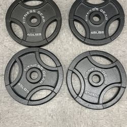 4) 45 Weight Plates $150