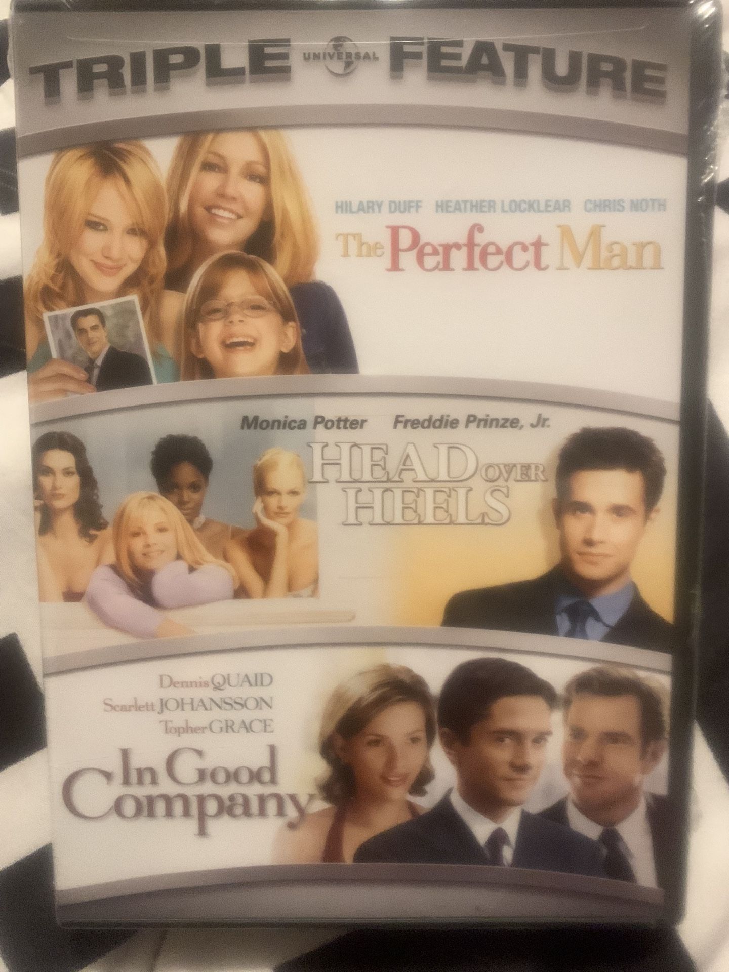 Triple Feature. 1 The Perfect Man 2. Head Over Heels 3. In Good Company