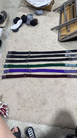 Adjustable baseball pant belts all 6 for $10