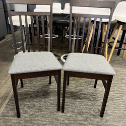 Wood Dining Chairs Set of 2