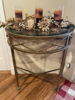 Indoor/Outdoor Glass Table