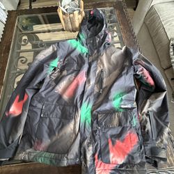 Quiksilver Utility Snowboard Jacket Mens Medium