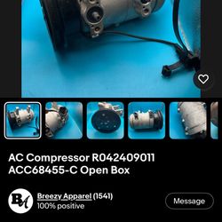 Title: Universal A/C Compressor Sanden 508 Style (Double V-Belt) R01 Price: $35 (Firm) Condition: Open Box / Like New Description: Selling an u