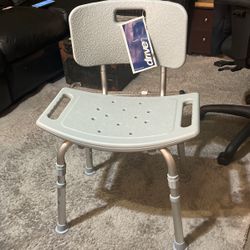 Drive Deluxe Aluminum Bath Seat With Back