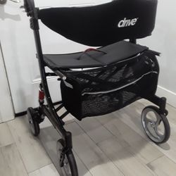 Adult Walker Rollator 22 Inches Wide Seat 