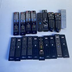 Lot Of TV Remote Controls 
