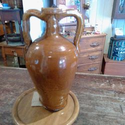 Antique Stoneware Terra Cotta Wine Jar