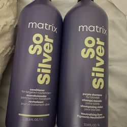 So Silver matrix Shampoo And Conditioner