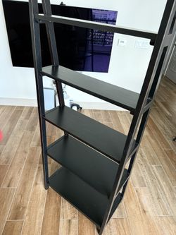 Wooden Angled Shelf Cabinet