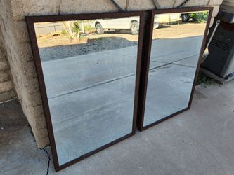 Pair of Mirrors, 26" x 38"