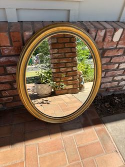 Vintage wooden mirror