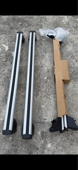 OEM Audi Q5/SQ5 Roof Rack Cross Bars – 2 Sets – Original Audi