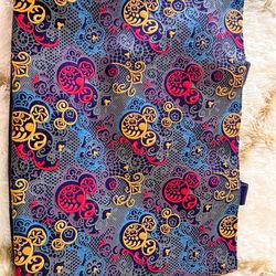 Disney Tote Bag - Embroidered Mickey Icons - Purple Gold NIP