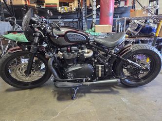 2017 Custom Triumph Bonneville Bobber Motorcycle