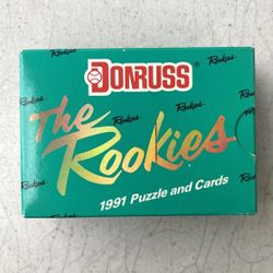 Vtg 1991 Donruss The Rookies Puzzle and Cards