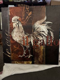 Il Gallo Rooster Canvas Wall Art