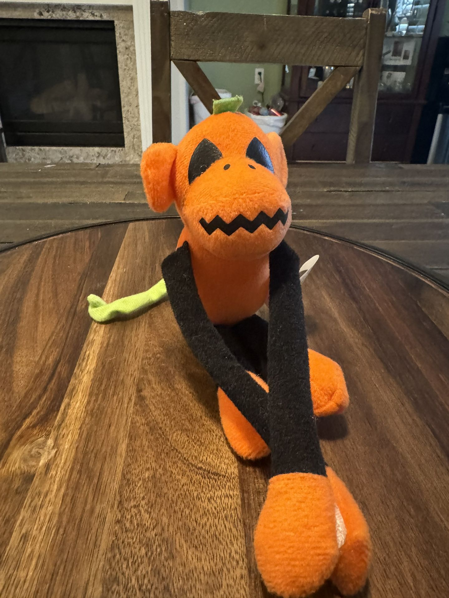 Jack-O’-Lantern Sock Monkey Hanger Plush