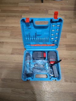 Cordless Drill Set with Case and Accessories
