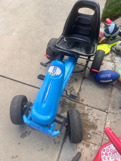 Kids Pedal Go-Kart Blue Ride-On