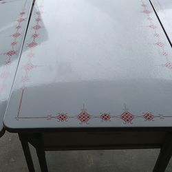 Vintage porcelain kitchen table