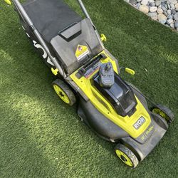 RYOBI ONE+ HP 16” Cordless Push Lawn Mower – Battery Included