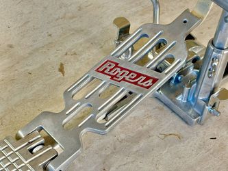 MINT! Rogers Swiv-O-Matic bass Kick pedal for Drum Set RARE RED SCRIPT LOGO