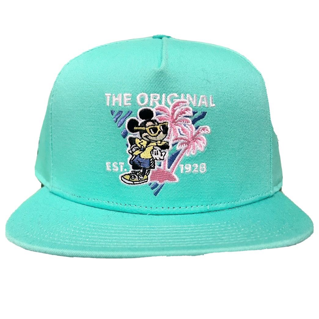 Vans x Disney Mickey Mouse 90 Snapback Hat Teal NWT