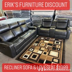 RECLINER SOFA & LOVESEAT 