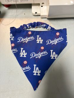 LA Dodgers Pet Bandana with Elastic Band