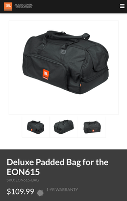 2 Professional JBL speaker bags