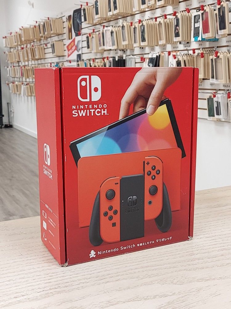 Nintendo Switch Oled Neon Red Neon Blue Joy-Con 