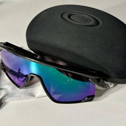 Oakley BXTR METAL Sunglasses - Black Frame W/ PRIZM Jade Lens