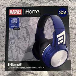 Marvel Avengers Captain America iHome Wireless Headphones In Box