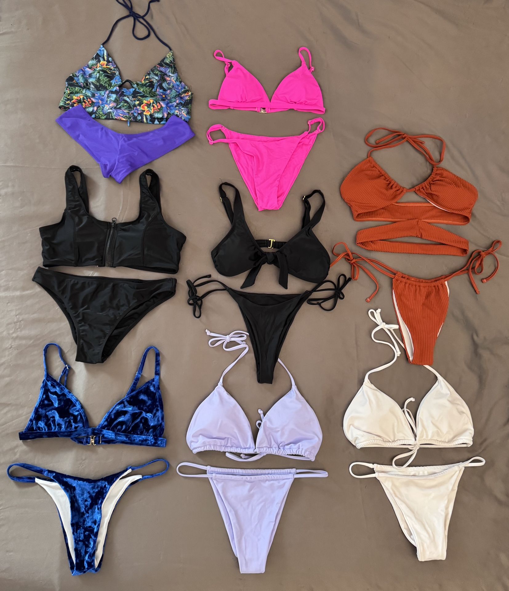 Womens / Juniors Bikini Bundle - 8 Sets - Size Medium
