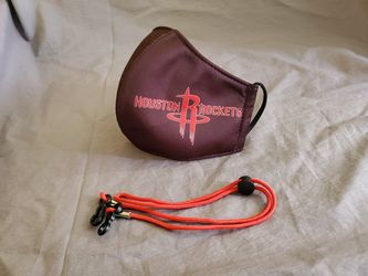 Houston Rockets Face Mask & Lanyard 2 pc set