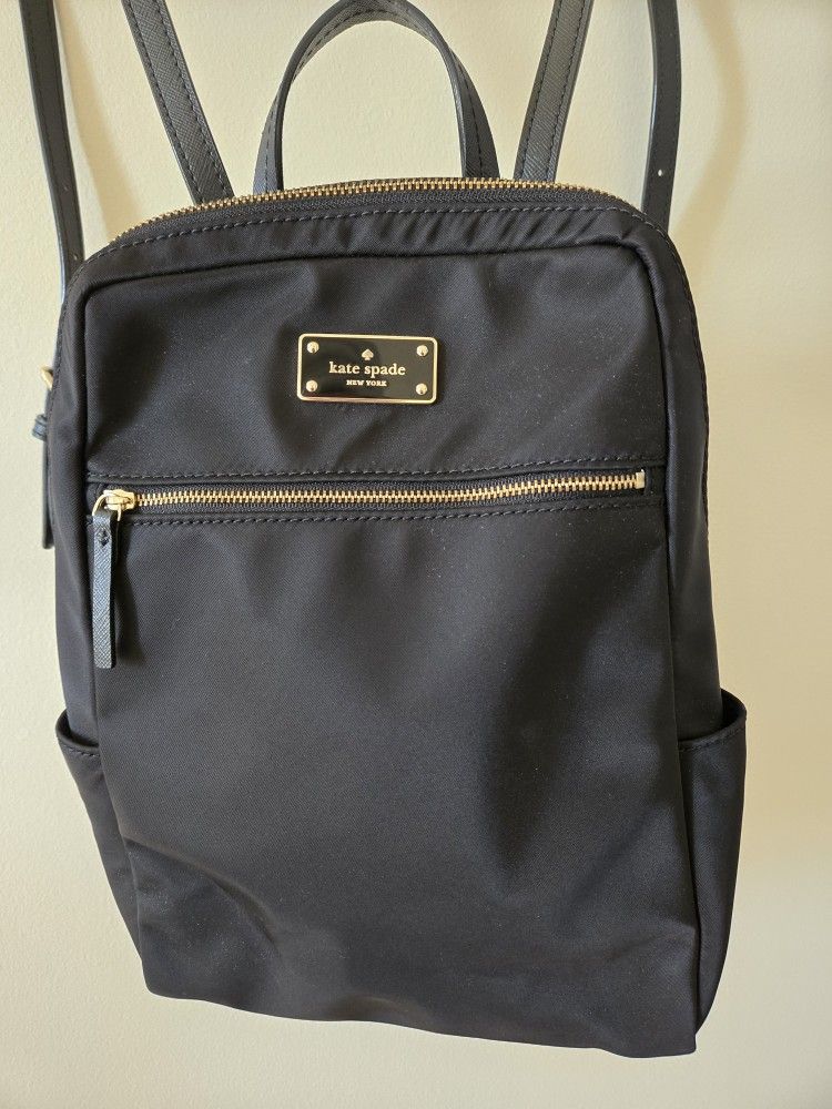 Kate Spade black mini backpack
