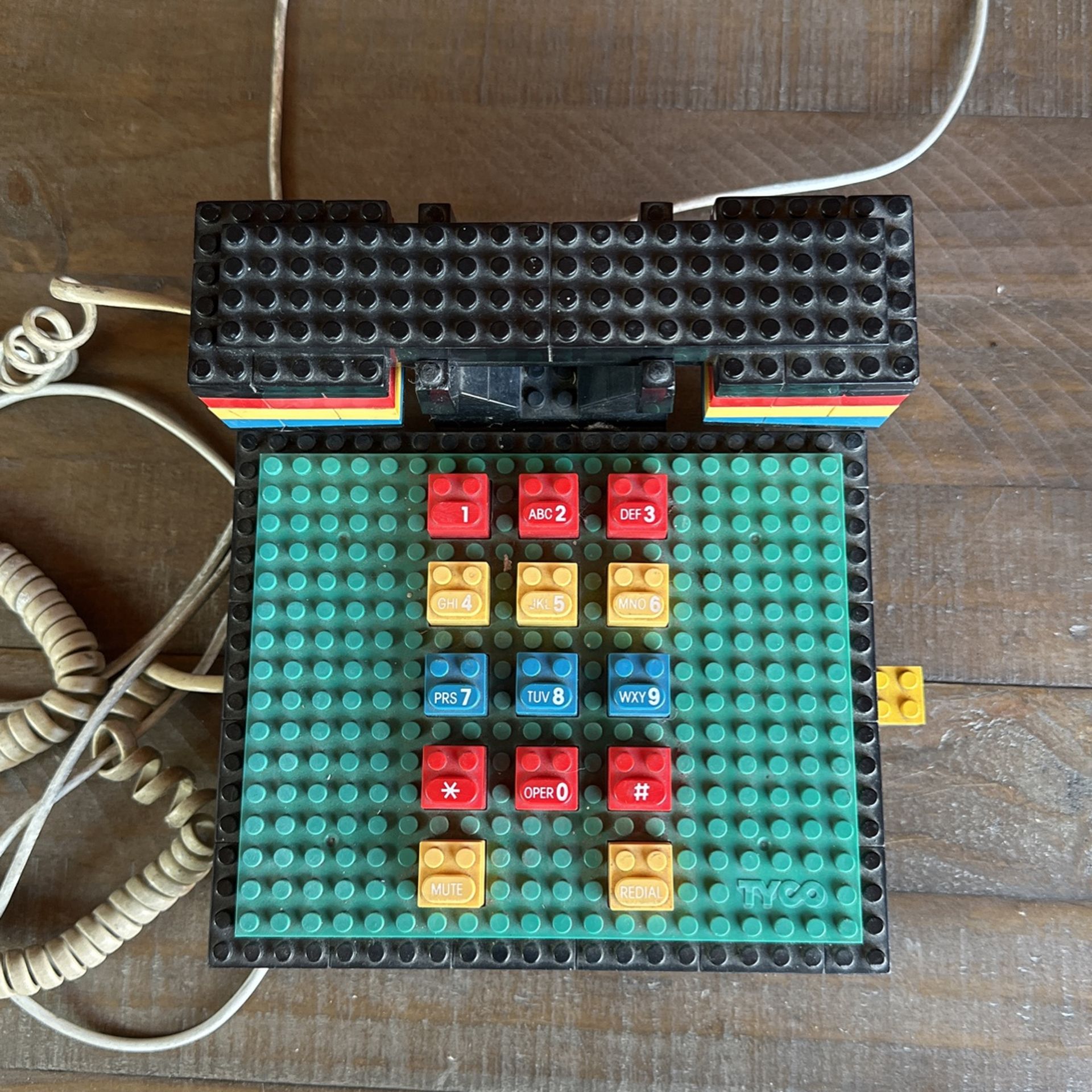 Tyco Super Blocks Lego Telephone Vintage