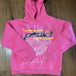Sp5der P*nk Hoodie Pink