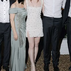 Clio Peppiatt Embellished Stretch-Tulle Mini Dress Ivory XS